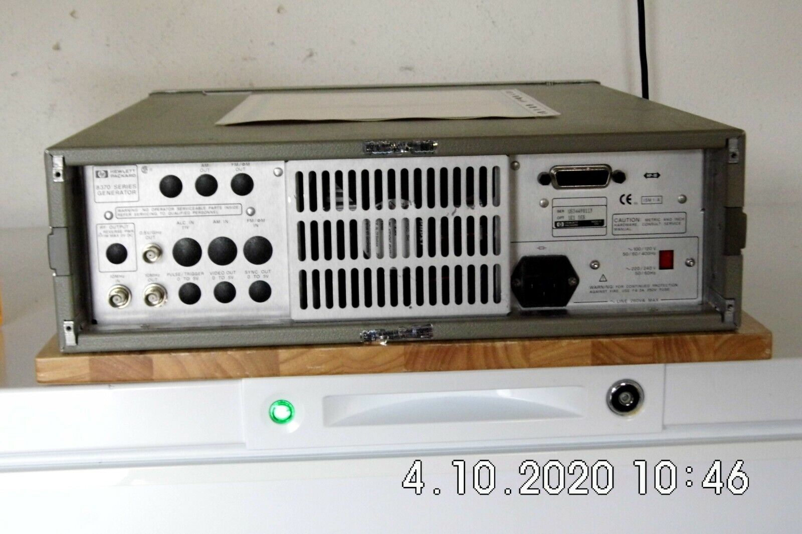 Agilent HP 83732B 1E1,1E8 20GHz Synth. CW Generator Cal w/data, 3 in stock. Agilent HP 83732B 1E1,1E8 20GHz Synth. CW Generator Cal w/data, 3 in stock.